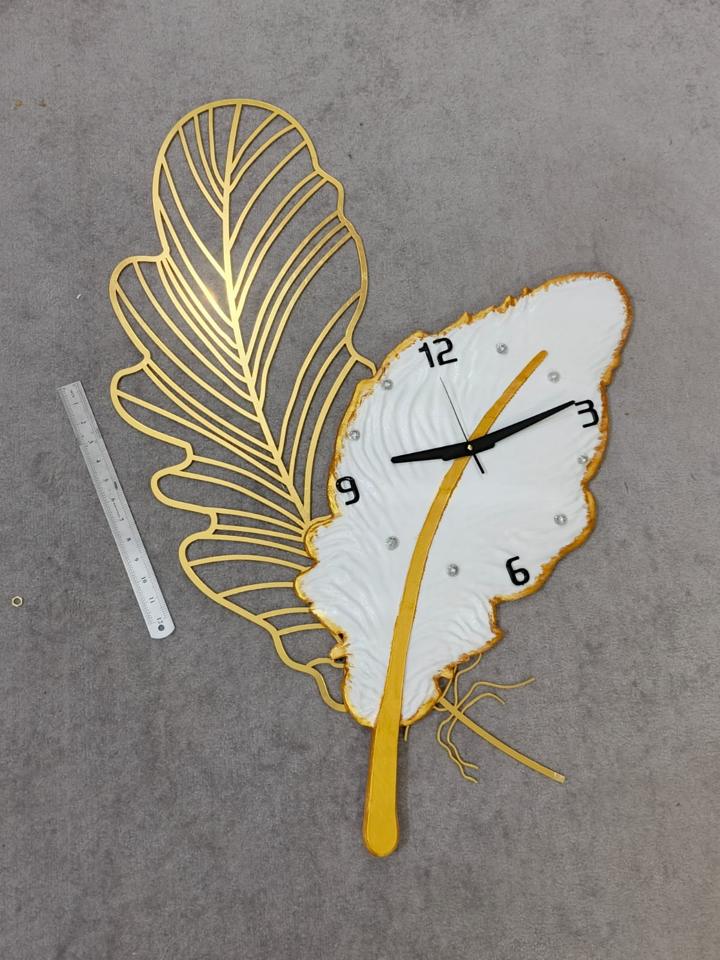 Custom feather wall clock