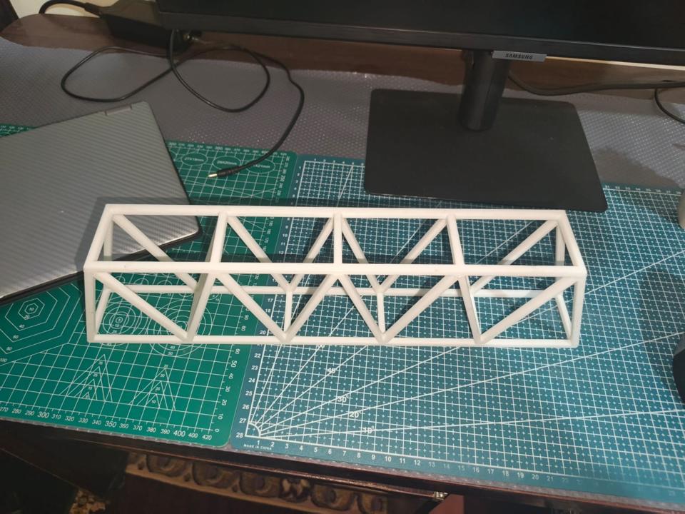 Truss bridge model
