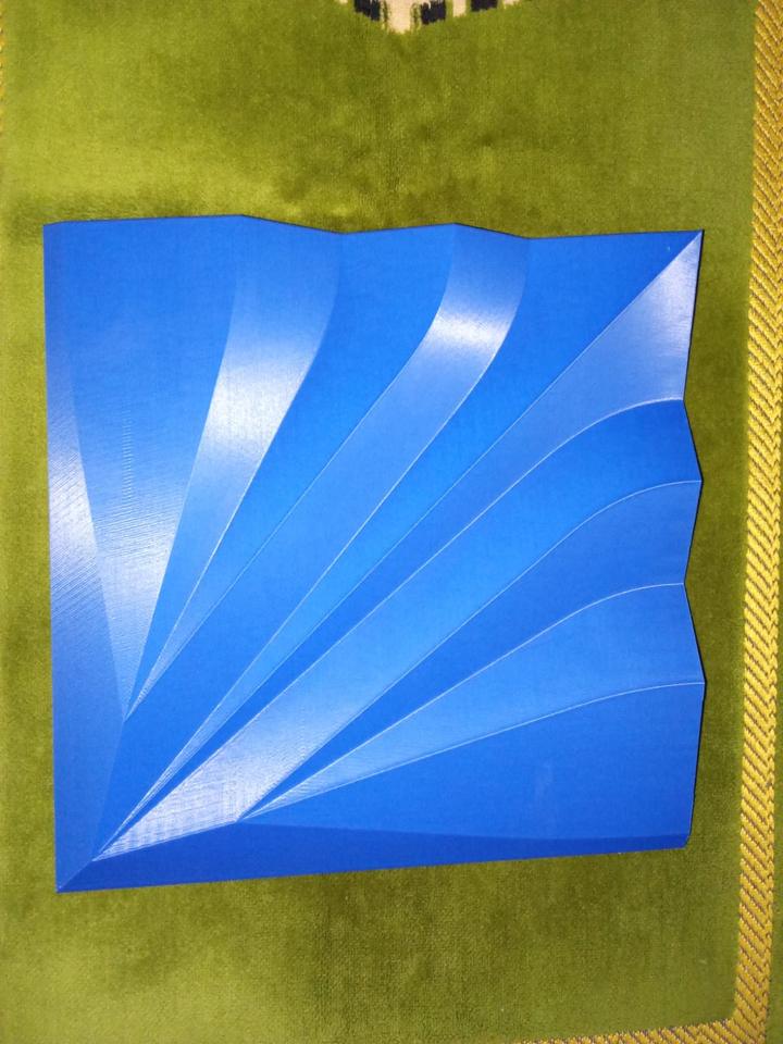Wave wall panel